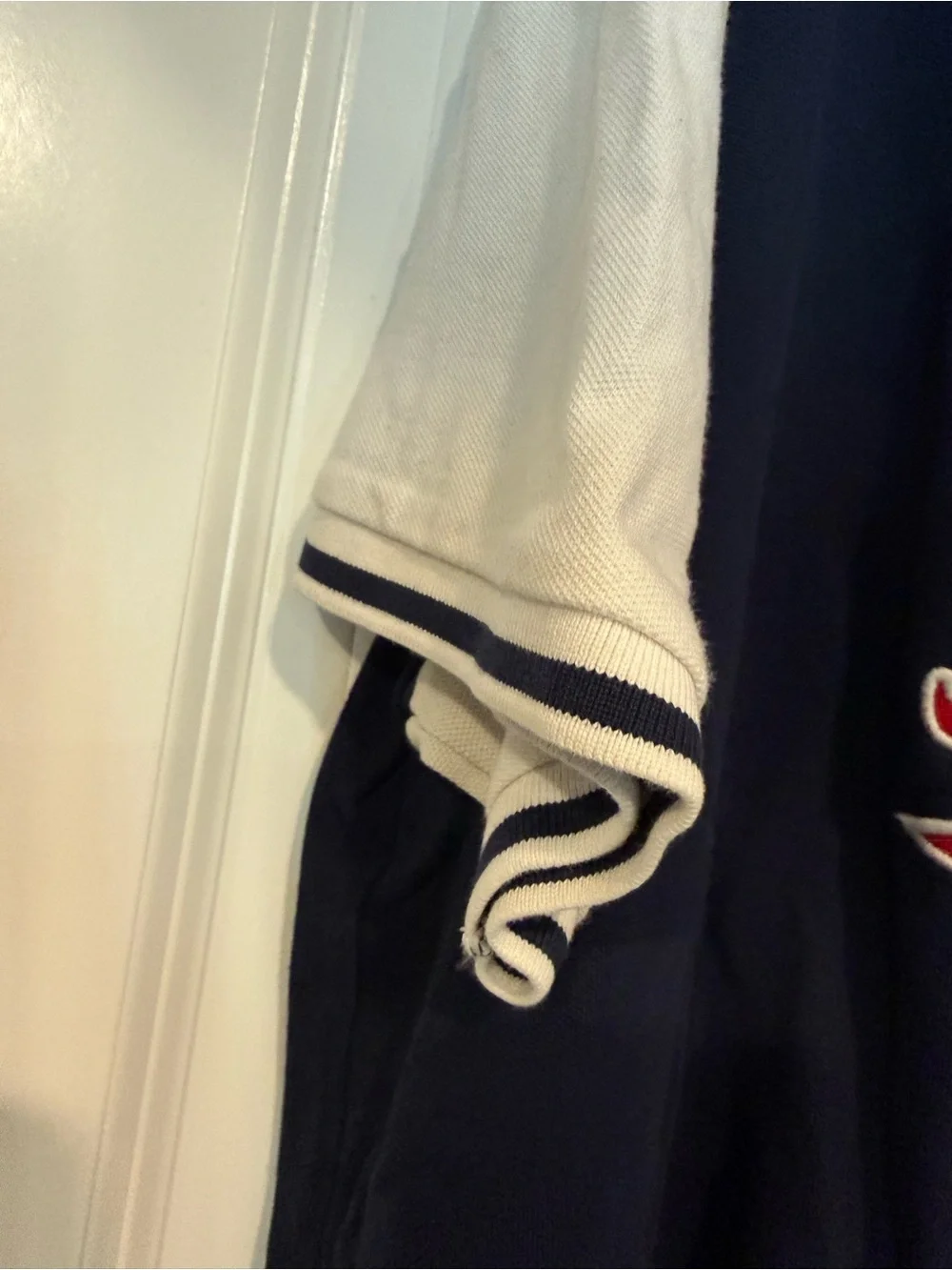 Ralph Lauren Navy and White Polo Bears Rugby Shirt